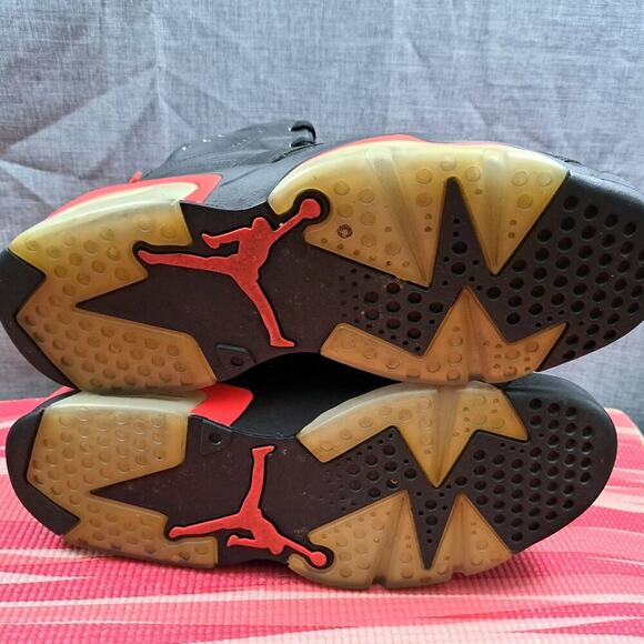 %Nike Air Jordan 6 Retro Infrared Black (2014) Men Size 10.5 / AJ12 main image 6